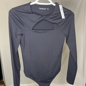Abercrombie Long Sleeve Cut Out Bodysuit
